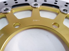 Диск тормозной передний на KAWASAKI ZX 6 RR NINJA  600 2003-2004, ZX6R NINJA  636 2003-2004 золотой