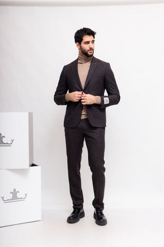 CC Collection by CORNELIANI Костюм из шерсти с кашемиром в крупную клетку