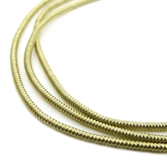 Канитель мягкая, гладкая, KAN/MF, 1 мм, глянец, экрю