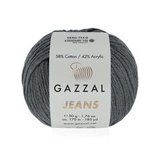 Пряжа Gazzal Jeans 1140 темно-серый