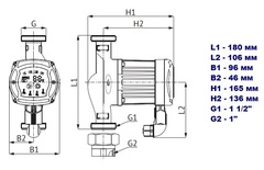 Unipump циркуляционный насос LPA 25-40 для систем отопления (24834)