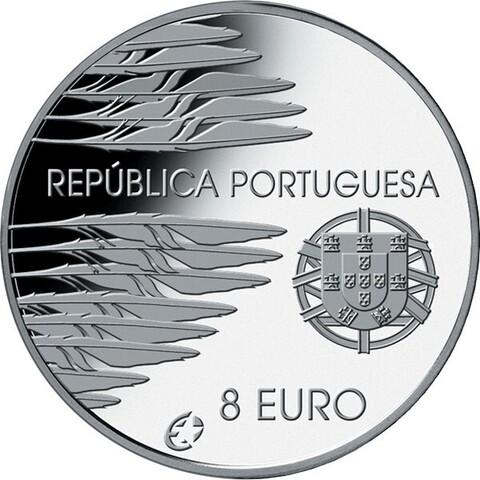 8 евро. 60 лет окончания 2-ой мировой войны. Португалия. Серебро. 2005 год. В оригинальной квадрокапсуле. PROOF