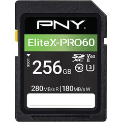 Карта памяти PNY 256GB EliteX-PRO60 UHS-II SDXC 280МБ/с