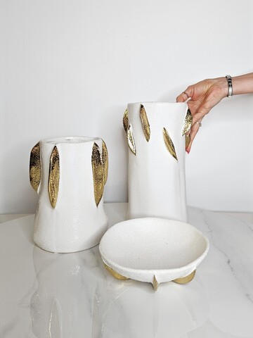 Ваза Golden fish scale vase B