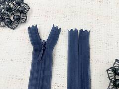 Молнии потайные, L 20 см, тёмно-синий