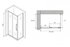 Abber Schwarzer Diamant AG30100H-S80 Душевой уголок, 100x80x195, цвет: хром