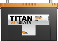 TITAN Asia silver 6СТ-100 аккумулятор