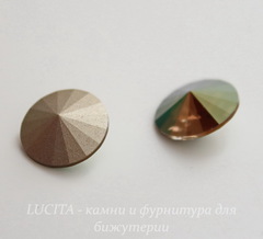 1122 Rivoli Ювелирные стразы Сваровски Crystal Iridescent Green (14 мм)