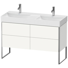 Duravit DuraSquare Раковина подвесная двойная без перелива, выпуск с керам покр, 2 отм. отв под смес, крепеж, 120х47см, покр WonderGliss, цвет белый  23531200141 фото