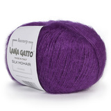 Пряжа Lana Gatto Silk Mohair 9378 фиалка