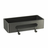 Lemark 9776045 Полка для душа прямая Lemark SHELF LINE из нерж. стали с крючками, графит/вставка-пластик графит