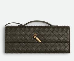 Клатч Bottega Veneta Andiamo Тёмно-коричневый