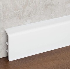 Плинтус ПВХ Smartprofile Aqua20 белый под покраску 95х20х2200 мм