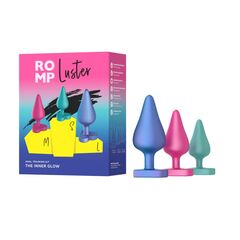 Набор из 3 анальных пробок Romp Luster - 