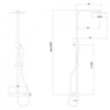 Abber AF8260L Душевая стойка Abber Daheim AF8260L с термостатом без излива, хром