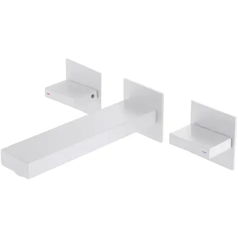 Abber Daheim AF82122W Смеситель для раковины скрытого монтажа, белый матовый