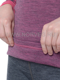 Комплект термобелья из шерсти мериноса Norveg Climate Control Pink-Black детский