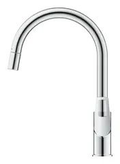Смеситель для кухни GROHE BauLoop с вытяжным изливом, хром (30543000)