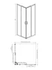 Aquatek AQ ARI KV 08020GM AQ ARI KV 08020GM Душевой уголок квадратный, двери раздвижные 800x800x2000 профиль оружейная сталь, стекло прозрачное