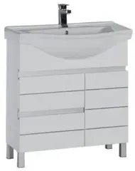 Aquanet 170480 Компл.1 - Тумба Доминика 80 цв.бел.(170480) фото