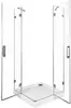 Aquanet NWD124 NWD1242 BETA 1000x1000x2000 шторка Cube распашные двери стекло прозрачное хром Набор (186409)