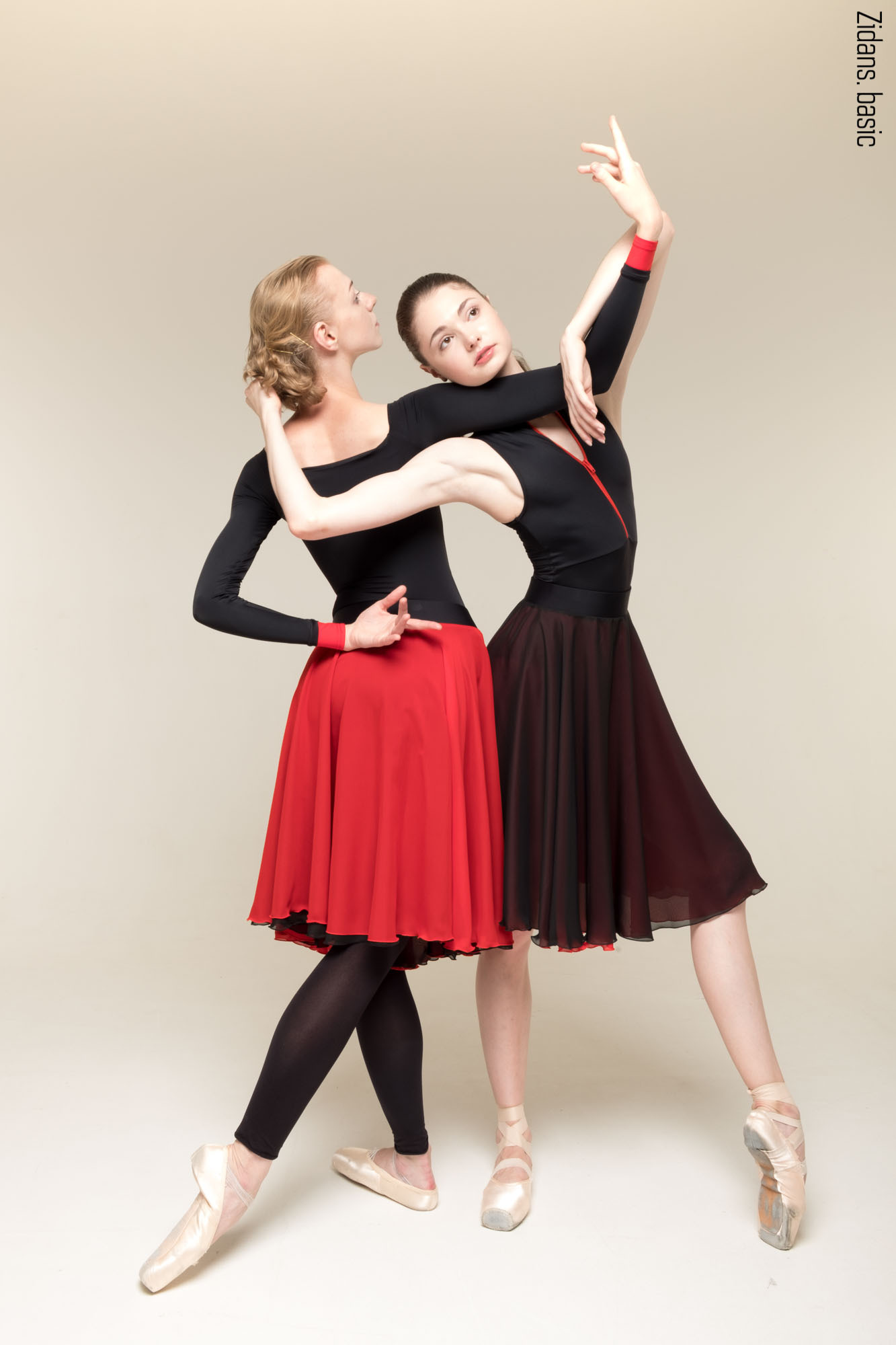 One-of-a-kind two-sided rehearsal skirt 481632