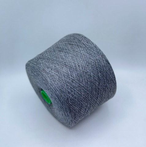 Zegna Baruffa (пр.Италия), art-Globetrotter, 2/36 1800м/100 гр. 70% Меринос, 15% Шелк, 15% Кашемир, цвет-Серый меланж(920/24/2),арт-35069