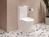 Ravak X01872 Унитаз компакт (станина+бачок+сиденье) WC combi Elegant RimOff белый