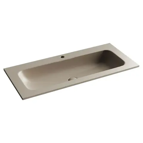 Ceramica Nova CN7013MC Раковина накладная Grace прямоугольная, с отверстием под смеситель, 1010*457*137 мм, капучи