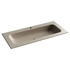 Ceramica Nova CN7013MC Раковина накладная Grace прямоугольная, с отверстием под смеситель, 1010*457*137 мм, капучи фото