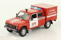 VAZ-2121 Niva VIS-294611 Rescue Service 1:43 DeAgostini Auto Legends USSR #253