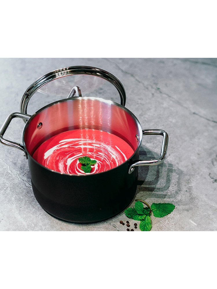 Глубокая кастрюля 4л (20см) COMFORT GLASS BLACK, арт. 63212JWR6620100 - фото 2