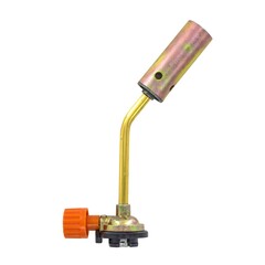 73-0-014 Горелка газовая на баллон, сопло 25х66мм, ручной поджиг, расход 100г/ч, вертикальная, сталь (РемоКолор)