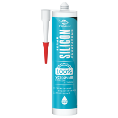 Герметик силиконовый FIXALL санитарный белый 280мл.