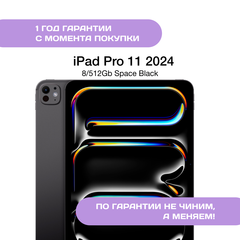 iPad Pro 11 2024 512 ГБ Черный