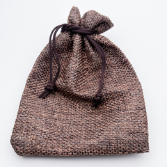 Холщовый мешочек, цвет коричневый, размер около 12*9 см, цена за 1 шт