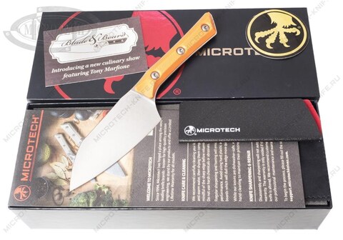 Нож Microtech Kitchen Santoku Small Ember G-10 3300-10EM