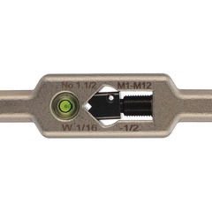 Вороток для метчиков №1,1/2 M1-M12(2,1-8мм) 175мм DIN1814 (INOX, с уровнем) H-Tools 08802040