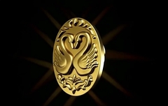 Силиконовый молд Камея Лебеди