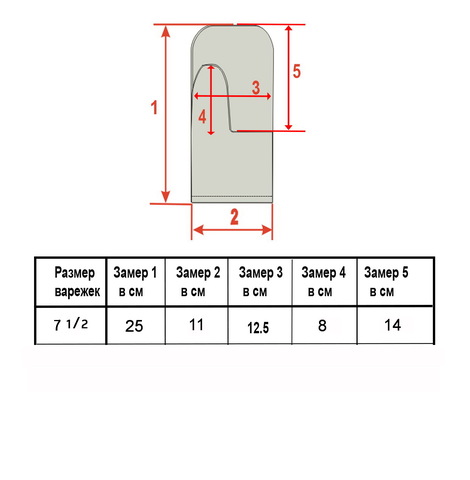 Варежки из овчины женские