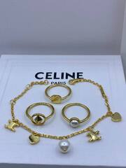 Сет из трёх колец CELINE из латуни lux