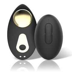 Черный перезаряжаемый вибратор в трусики с пультом ДУ