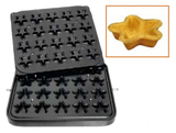 Форма для тарталетницы Kocateq DHTartmatic Plate 25 (звезды, верхний 62х62 мм, нижний 46х46 мм, 20 шт.)