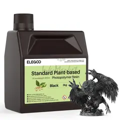Фотополимерная смола Elegoo Plant-Based Resin, чёрная (Black), 1 л, 50.103.0028