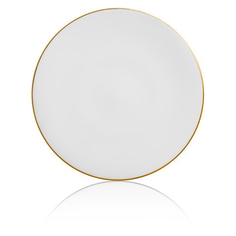 Тарелка обеденная 28см Mix&Match Синергия Золотой кант