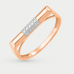 Кольцо женское из желтого золота 585 пробы с фианитами (арт. К43216794)