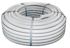 Гофрированная труба 16 с протяжкой серая 10м упак