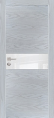 Дверь PX-3 AL кромка с 2-х ст. / Цвет Дуб скай серый / белоснежный лакобель / Двери PROFILO PORTE