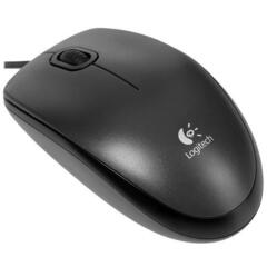 Мышь проводная Logitech M100R, 1000dpi, черный, 1.8м (910-005006)
