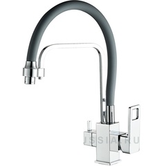 Смеситель для кухни со встроенным фильтром HAIBA HB76615 хром-серый